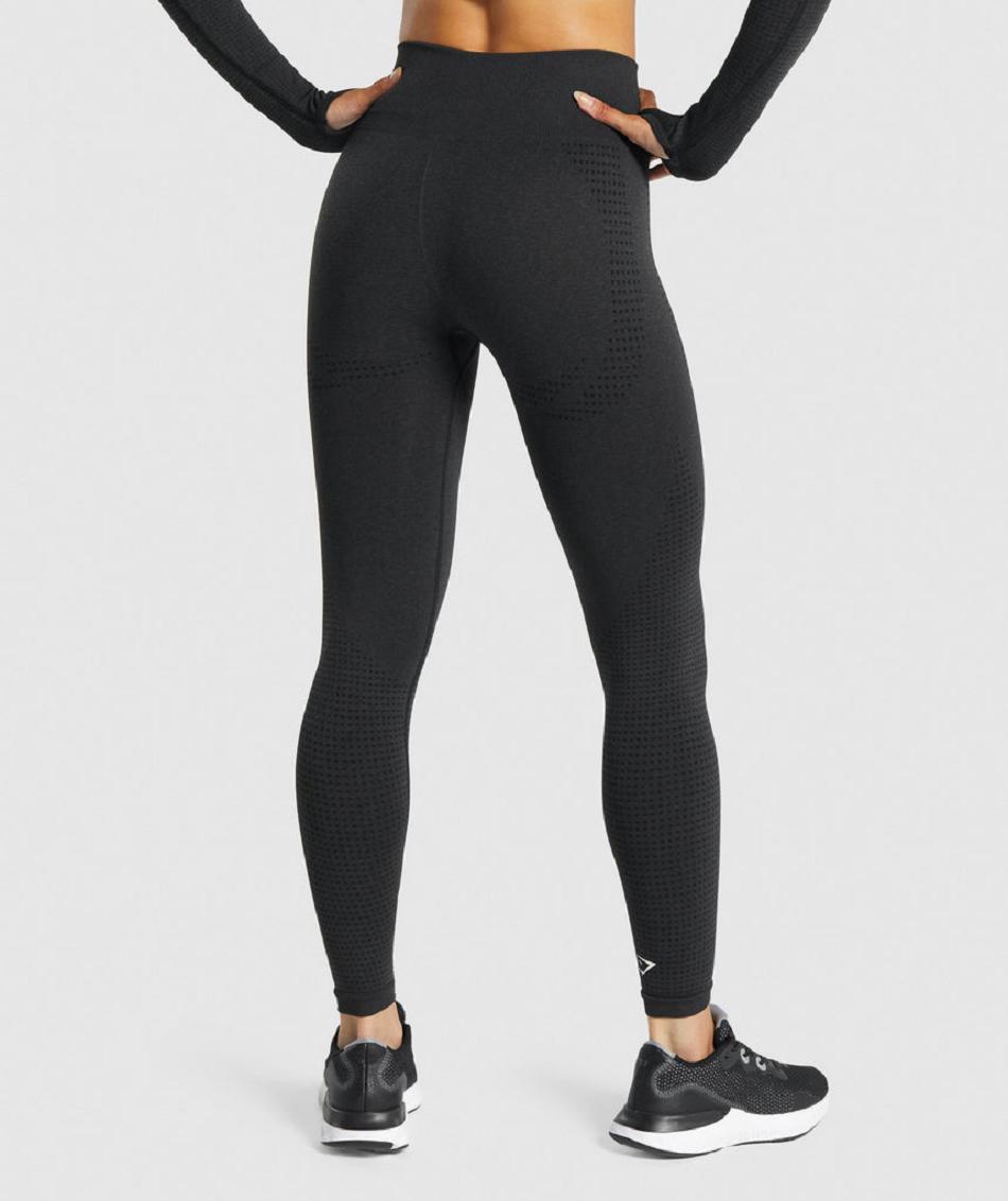 Gymshark Vital Seamless 2.0 Ženske Tajice Crne | HR 4091CTV